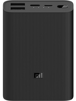 Xiaomi Mi 3 Ultra Compact Power Bank 10000mAh 22.5W με 2 Θύρες USB-A & Θύρα USB-C Black