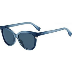 Fendi FF 0125/S MQS8F Γυναικεία Γυαλιά Ηλίου Τετράγωνα Κοκάλινα Μπλε με Μπλε Φακό