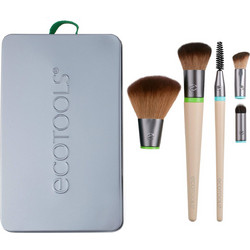 EcoTools Essentials Total Face Σετ Πινέλα Μακιγιάζ με Θήκη 2τμχ