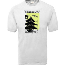Graphic Print T-Shirt DOUBLE TS-166W Λευκό