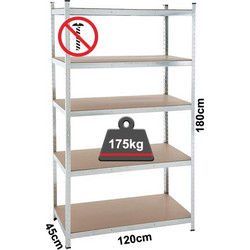INOX KISS ΡΑΦΙΕΡΑ ΜΕ 5 ΡΑΦΙΑ MDF (SH400)
