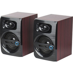YM-108 Ηχεία Υπολογιστή 2.0 6W Black Dark Brown