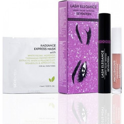 Seventeen Fiber Extense Mascara + Sachet Radiance Express Mask + Matlishious Super Stay Lip Color 04