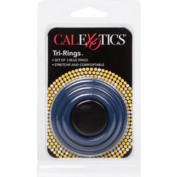 CalExotics Silicone Support Rings Σετ Ελαστικά Δαχτυλίδια Πέους & Όρχεων Σιλικόνης Μπλε 3τμχ
