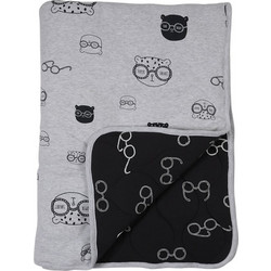 Minene Winter Quilt Bear Κουβέρτα Αγκαλιάς & Λίκνου 85x115 Γκρι