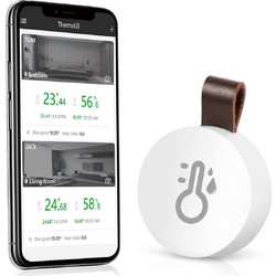 Brifit Bluetooth Wireless Thermometer Hygrometer with App & Data Storage (White)