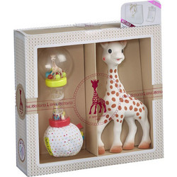 Sophie La Girafe Σετ Δώρου για Νεογέννητα Λευκό Μπεζ 2τμχ S000009