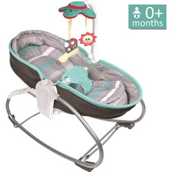 Bebe Stars Snooze 3 in 1 Ηλεκτρικό Relax Μωρού Κούνια με Μουσική & Δόνηση έως 18kg Γκρι 324-186