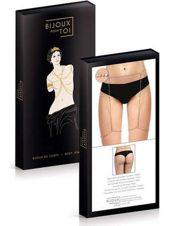 Silver rhinestone garter belt Bijoux Pour Toi
