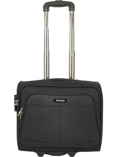 Playbags Collection TR2206 Βαλίτσα Καμπίνας 37x40x18cm με 2 Ρόδες Μαύρη