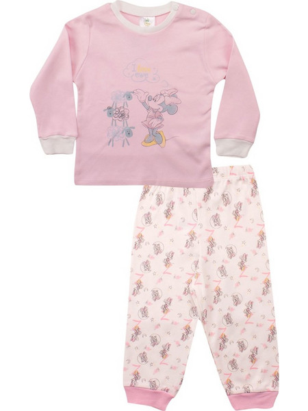 Πιτζάμα βρεφική Ρόζ Sleepy Minnie W21MN09354