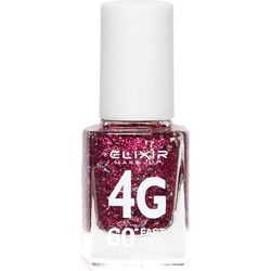Elixir 4G Fast Dry 208 Glitter Βερνίκι Νυχιών Μακράς Διαρκείας Quick Dry 13ml