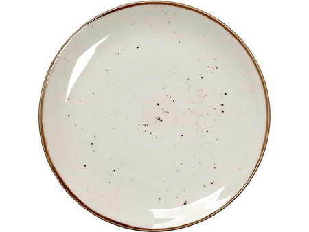 Espiel Πιάτα Ρηχά Πορσελάνης Terra Cream 26cm 6τμχ TLK101K6