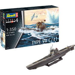 Revell Type VII C/41 Συναρμολογούμενο Πλαστικό Μοντέλο Υποβρυχίου 1:350