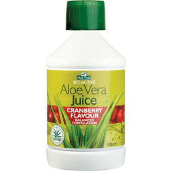 Optima Aloe Vera Juice Cranberry Φυτικές Ίνες 500ml