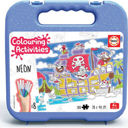 Παιδικό Puzzle Educa Pirates Colouring 100 Κομμάτια