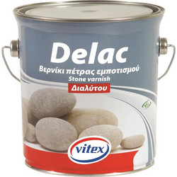 Vitex Delac Βερνίκι Εμποτισμού Πέτρας Διαλύτου Satin Διάφανο 0.75lt