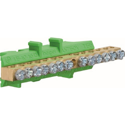 Ορειxάλκινη Μπαρέτα Με Βάση Γείωσης 6X16 + 7X10mm