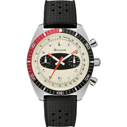 Bulova Surfboard Ανδρικό Ρολόι Χρονογράφος με Μαύρο Καουτσούκ Λουράκι 98A252