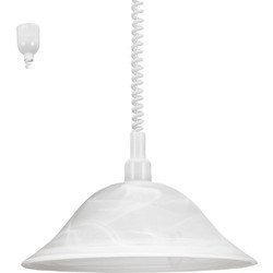 Eglo Alessandra Κρεμαστό Φωτιστικό Οροφής Μονόφωτο E27 Λευκό 3355