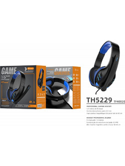 Techancy TH5229 Gaming Headset Over Ear Black