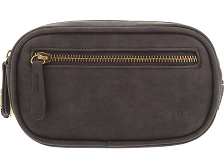 Polo Lady Leather Γυναικείο Τσαντάκι Μέσης Δερμάτινο Μαύρο 9-08-111-02