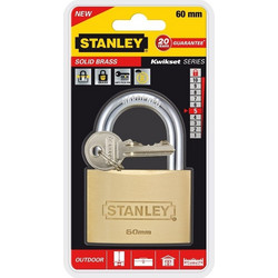 Stanley - Λουκέτο για εξωτερική χρήση 60mm με 3κλειδια S742-033