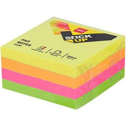 Αυτοκόλλητες Σημειώσεις Deli - 51 x 51mm - 4 χρώματα Neon - 400 φύλλα 231.03303T