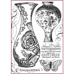 STAMPERIA ΡΙΖΟΧΑΡΤΟ DECOUPAGE A4 VASES B/W DFSA4303