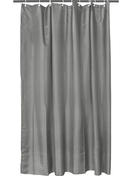 Κουρτίνα μπάνιου 180x180cm με κρίκους Polyester 80gsm Γκρι Artisti Italiani c377406