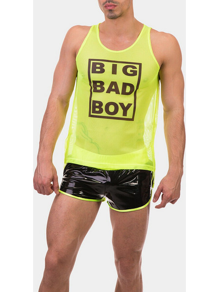 Neon Tank Top Big Bad Boy - Yellow