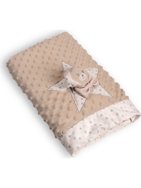 Silk Fashion Κουβέρτα Αγκαλιάς Fleece 100x140 Μπεζ