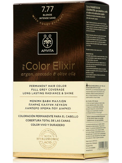 Apivita My Color Elixir 7.77 Ξανθό Έντονο Μπεζ Μόνιμη Βαφή Μαλλιών Χωρίς Αμμωνία 50ml