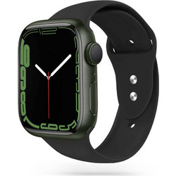 Tech-Protect Smoothband Λουράκι Σιλικόνης Black (Apple Watch 42 / 44 / 45 / 49mm)