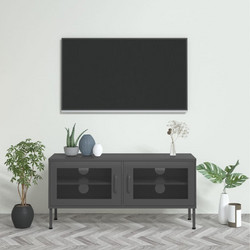vidaXL Έπιπλο Τηλεόρασης Μεταλλικό Μ105xΠ35xΥ50cm 336240
