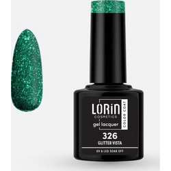 Lorin Gel Lacquer 326 Vista Glitter Ημιμόνιμο Βερνίκι Νυχιών 8ml
