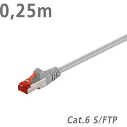 Goobay S/FTP Cat.6 Καλώδιο Δικτύου Ethernet 0.25m Grey