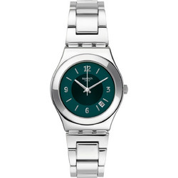 Swatch Γυναικείο Ρολόι με Ασημί Μεταλλικό Μπρασελέ YLS468G
