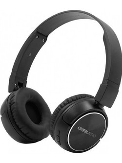 Crystal Audio BT-4K Ασύρματα Bluetooth Ακουστικά On Ear Μαύρα