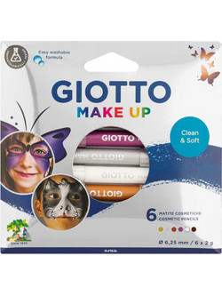 Σετ Make Up Μολύβια σε Μεταλλικά Χρώματα Giotto 6τεμ