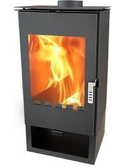 Verso Ina 75kw Black Ατσάλινη Ξυλόσομπα 7.5kW