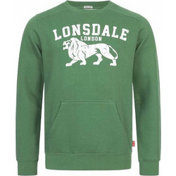 Lonsdale Crewneck Sweatshirt Slim Fit Ανδρικό Αθλητικό Φούτερ Πράσινο 117135-5005