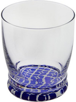 Cerve Σετ Ποτήρια Ποτού Γυάλινα Alexandria Blu 340ml 3τμχ M64520
