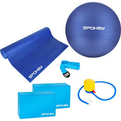 SPOKEY ASTEYA Yoga set: mat ball 2 cubes belt and pump (928925)