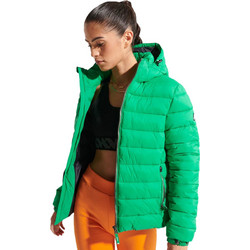 Superdry Classic Fuji Γυναικείο Μπουφάν Χειμωνιάτικο Puffer Κοντό Πράσινο W5010999A-92E