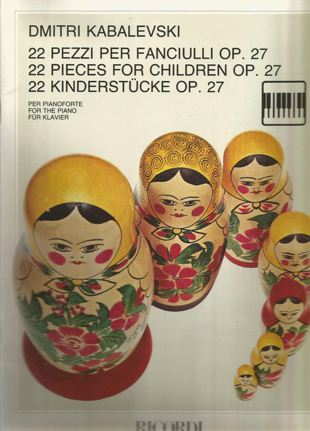 Dmitri Kabalevski 22 pieces for children op.27
