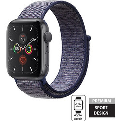 Crong Nylon Λουράκι Υφασμάτινο Blue (Apple Watch 42 / 44 / 45mm)