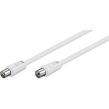 Καλώδιο Κεραίας Coax Male to Coax Female 10m White 119-11
