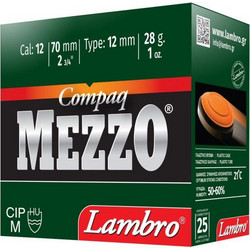 Lambro Compaq Mezzo Φυσίγγια Συγκέντρωσης 12Cal 70mm 28gr 25τμχ