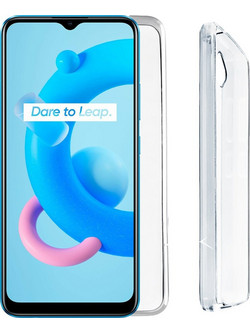 Volte-Tel Slimcolor Air TPU Camera Guard Θήκη Realme C11 2021 Transparent